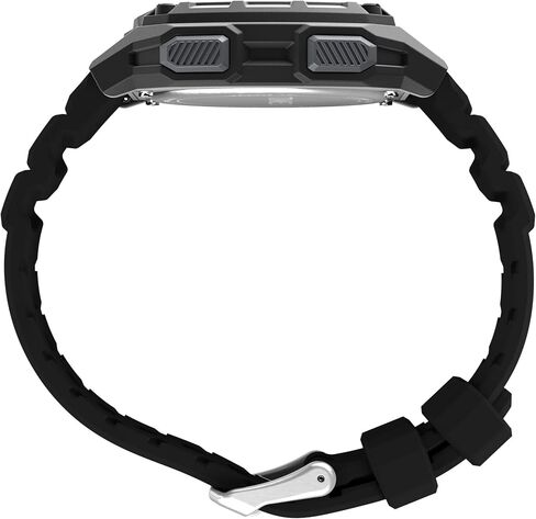 Timex Men's Expedition Ridge 43mm Watch - Black Two- Piece Quick Release Digital Neg Display Dial Black Case in Kuwait