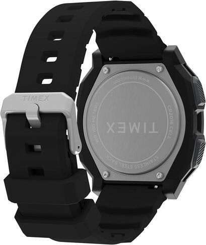 Timex Men's Expedition Ridge 43mm Watch - Black Two- Piece Quick Release Digital Neg Display Dial Black Case in Kuwait