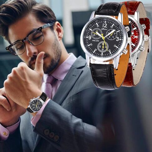 12 Pack Men's Leather Quartz Watch Classic Business Casual Dress Jelly Sports Wrist Band Watches Wholesale Bulk Lots Set Men Watches in Saudi Arabia