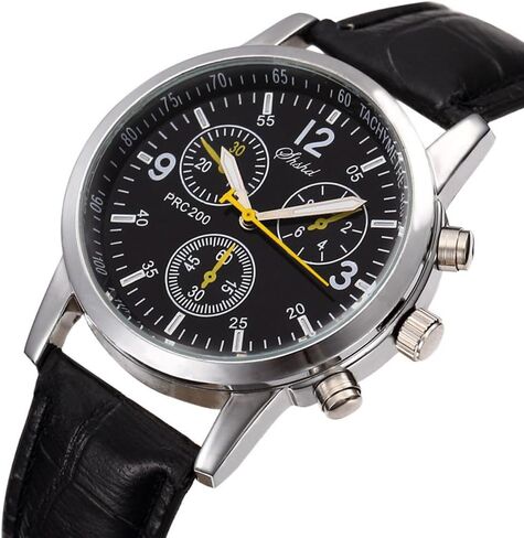 12 Pack Men's Leather Quartz Watch Classic Business Casual Dress Jelly Sports Wrist Band Watches Wholesale Bulk Lots Set Men Watches in Saudi Arabia