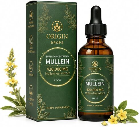 Mullein, Super Concentrated Mullein Drops, 2 Fl oz in Kuwait