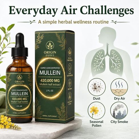 Mullein, Super Concentrated Mullein Drops, 2 Fl oz in Kuwait