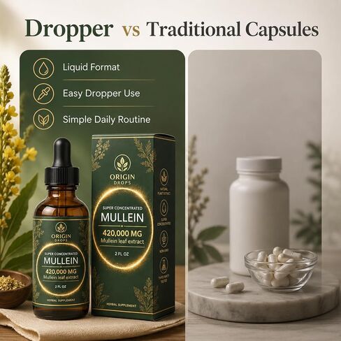 Mullein, Super Concentrated Mullein Drops, 2 Fl oz in Kuwait