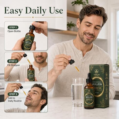 Mullein, Super Concentrated Mullein Drops, 2 Fl oz in Kuwait
