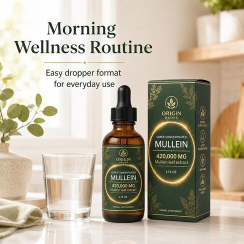 Mullein, Super Concentrated Mullein Drops, 2 Fl oz in Kuwait