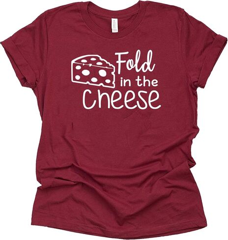 Fold in The Cheese Shirt, Ew David t-Shirt Novelty t-Shirt Short Sleeve Print Casual Top in Saudi Arabia