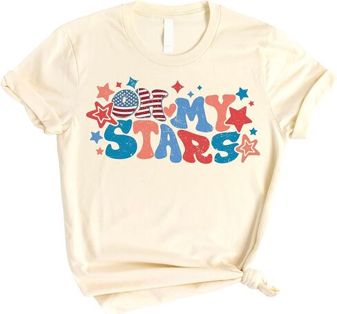 Oh My Stars 4th of July Shirts Matching Family Outfits for Independence Day in Saudi Arabia
