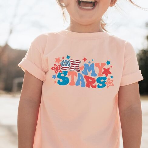 Oh My Stars 4th of July Shirts Matching Family Outfits for Independence Day in Saudi Arabia