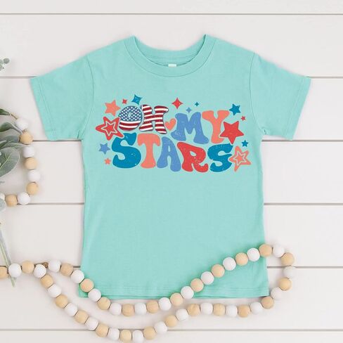 Oh My Stars 4th of July Shirts Matching Family Outfits for Independence Day in Saudi Arabia