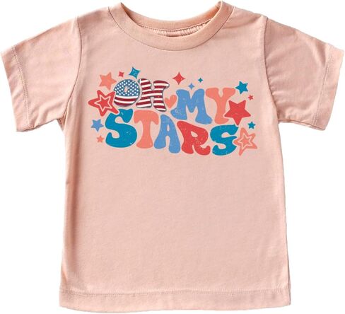Oh My Stars 4th of July Shirts Matching Family Outfits for Independence Day in Saudi Arabia