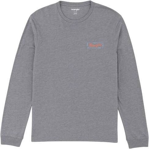 Wrangler Men's Graphite American Original Long Sleeve Tee in Kuwait