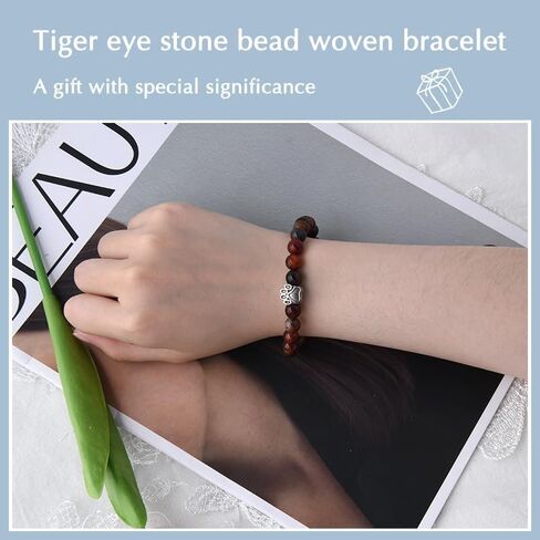 ShiQiao Spl Cat Dog Footprint Paw Stretchable Bracelet for Women Men Birthday Gifts for Cat Dog Lovers Gift for Pet Owner Natural Stone Beads Bracelets for Daughter Son Memorial Remembrance Bracelet in Kuwait