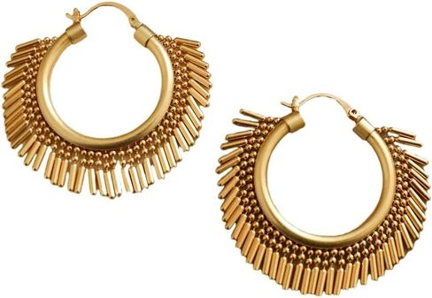 Gold Tassel Huggie Hoop Earrings Dainty Small Simple Hypoallergenic Jewelry Gift for Women in Kuwait