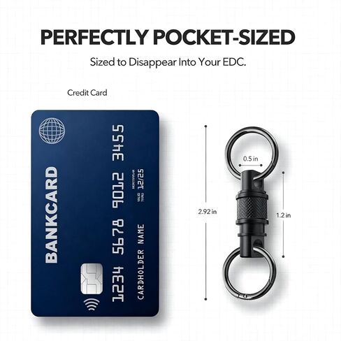 Quick Release Keychain, Detachable Key Ring for Car Purse Bag Accessories,Heavy Duty Car Key Holder Key Chain Clip in Kuwait