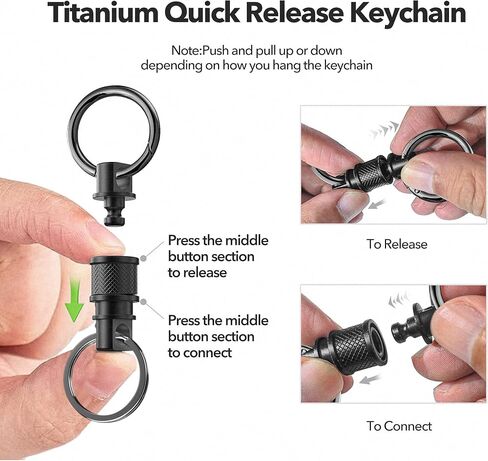 Quick Release Keychain, Detachable Key Ring for Car Purse Bag Accessories,Heavy Duty Car Key Holder Key Chain Clip in Kuwait