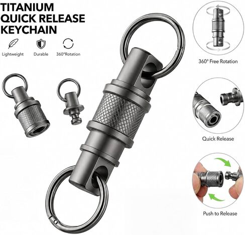 Quick Release Keychain, Detachable Key Ring for Car Purse Bag Accessories,Heavy Duty Car Key Holder Key Chain Clip in Kuwait