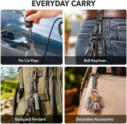 Quick Release Keychain, Detachable Key Ring for Car Purse Bag Accessories,Heavy Duty Car Key Holder Key Chain Clip in Kuwait