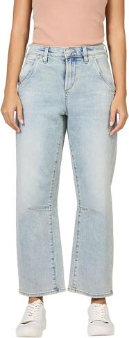 DEAR JOHN Lasso Women's Barrel Leg Jeans High Rise Comfort Stretch Classic Denim in Saudi Arabia