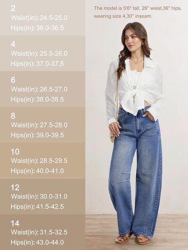 SEVEGO Womens Tall Barrel Jeans Vintage Wide Leg Mid Rise Baggy Y2k Cropped Relax Fit Denim Trouser Ankle Pants,34" Inseam,Dark Blue,14 in Saudi Arabia
