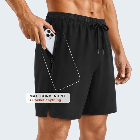 BULLIANT Men's Running Shorts-Athletic Gym Shorts for Men Workout Sports Exercise-Lightweight Breathalbe Quick Dry in Kuwait