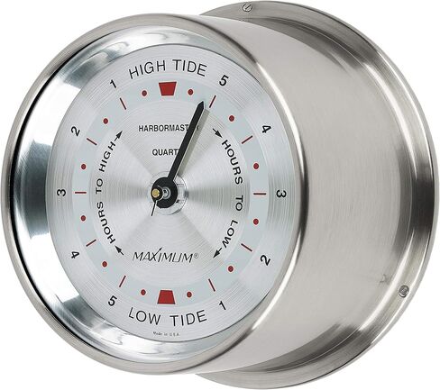 MaXimum Harbormaster East Coast Tide Clock - Brass Case, Silver Dial in Saudi Arabia