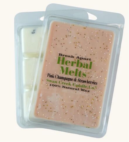 Swan Creek Candle Co. 07731 Herbal Melts Scented Melting Wax - Pink Champagne and Strawberries in Kuwait