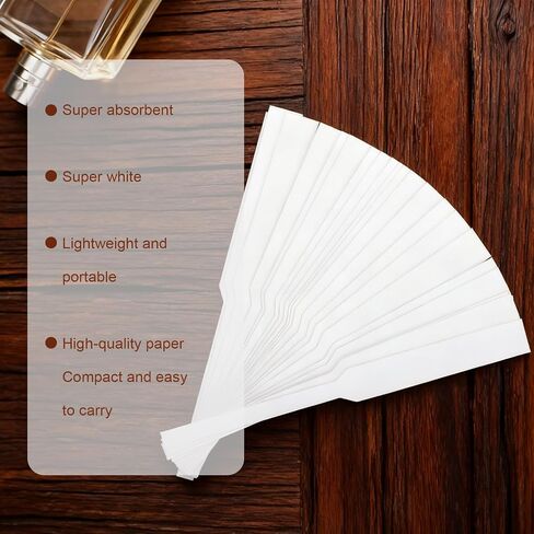 100PCS Perfume Tester Strips, Disposable Fragrance Testing Blotters for Women & Men, Scent Strips Cologne Sample Testers, Essential Oil Aroma Diffuser Paper in Saudi Arabia