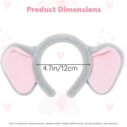 Elephant Ears Headband, Elephant Headband, Plush Elephant Ears for Adult for Halloween in Saudi Arabia