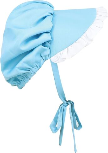 Colonial Bonnet Victorian Hat Sun Cap for Women with Lace Trim Tea Party Headwear Rtro Renaissance Costumes​ in Saudi Arabia