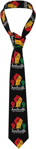 Juneteenth Celebrating Black Freedom 1865 African American Men'S Dress Tie Necktie Outfit Decor in Saudi Arabia