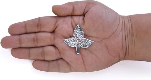DHRUVS COLLECTION 925 Silver Single Piece Bel Patra for Shivji Pooja Purpose, Mandir Decoration & Gifting Purpose in Saudi Arabia
