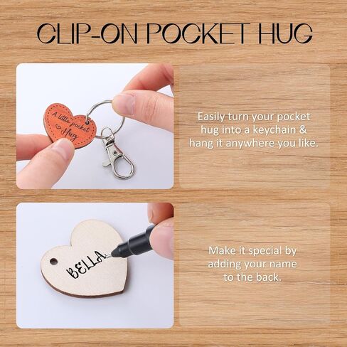 Unittype 12 Sets Pocket Hug Keychain Gifts for Women Thinking of You Encouragement Pocket Hug Gifts for Care Chemo Survivor Patients Uplifting Recovery in Kuwait