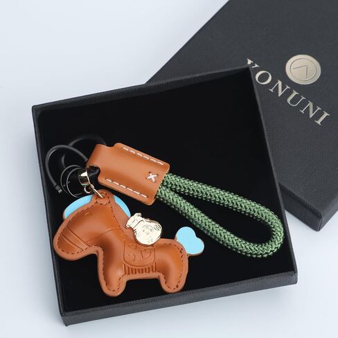 Handmade Leather Horse Bag Charm - Kawaii Animal Charm for Handbags, Purse Bag Accessories Horse Keychain & Gift Idea in Saudi Arabia