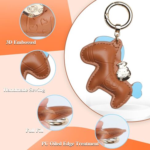 Handmade Leather Horse Bag Charm - Kawaii Animal Charm for Handbags, Purse Bag Accessories Horse Keychain & Gift Idea in Saudi Arabia