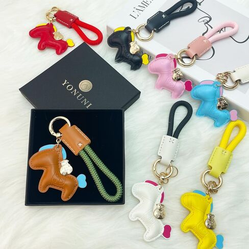 Handmade Leather Horse Bag Charm - Kawaii Animal Charm for Handbags, Purse Bag Accessories Horse Keychain & Gift Idea in Saudi Arabia