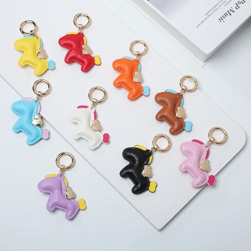 Handmade Leather Horse Bag Charm - Kawaii Animal Charm for Handbags, Purse Bag Accessories Horse Keychain & Gift Idea in Saudi Arabia