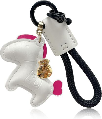 Handmade Leather Horse Bag Charm - Kawaii Animal Charm for Handbags, Purse Bag Accessories Horse Keychain & Gift Idea in Saudi Arabia