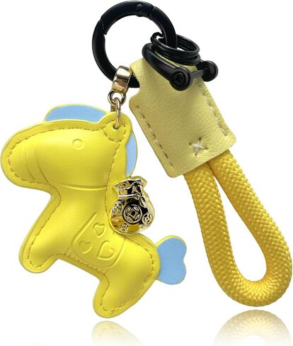 Handmade Leather Horse Bag Charm - Kawaii Animal Charm for Handbags, Purse Bag Accessories Horse Keychain & Gift Idea in Saudi Arabia