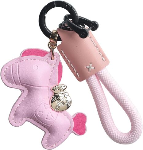 Handmade Leather Horse Bag Charm - Kawaii Animal Charm for Handbags, Purse Bag Accessories Horse Keychain & Gift Idea in Saudi Arabia