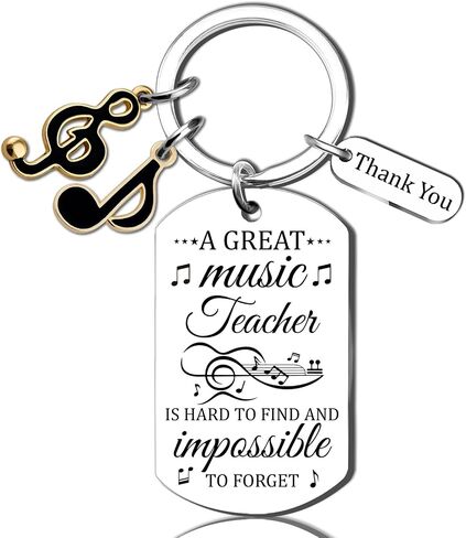 Music Teacher Appreciation Gifts Keychain Gifts for Music Teachers Choir Orchestra Band Teacher Gift Musical Note Keychain Band Director Gift for Men Women in Saudi Arabia