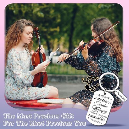 Music Teacher Appreciation Gifts Keychain Gifts for Music Teachers Choir Orchestra Band Teacher Gift Musical Note Keychain Band Director Gift for Men Women in Saudi Arabia