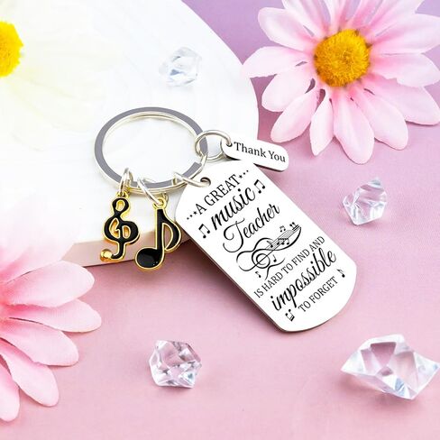 Music Teacher Appreciation Gifts Keychain Gifts for Music Teachers Choir Orchestra Band Teacher Gift Musical Note Keychain Band Director Gift for Men Women in Saudi Arabia