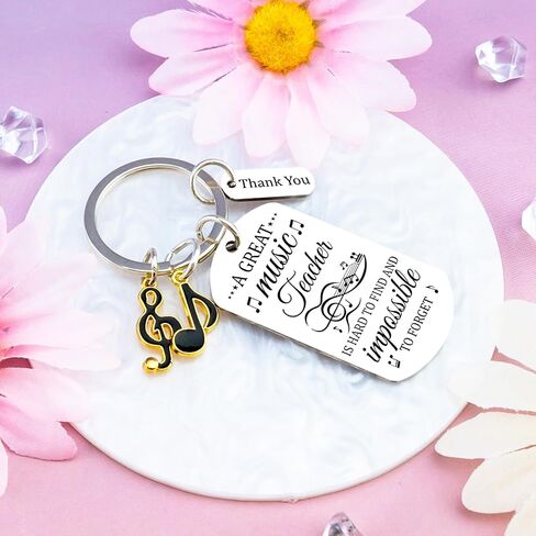 Music Teacher Appreciation Gifts Keychain Gifts for Music Teachers Choir Orchestra Band Teacher Gift Musical Note Keychain Band Director Gift for Men Women in Saudi Arabia