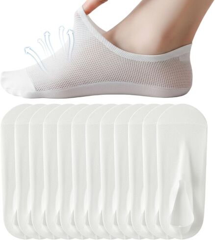No Show Socks Womens: Invisible Thin Ice Silk Breathable Quick Dry Nylon Mesh for Flats Office Work (6 Pack) in Saudi Arabia