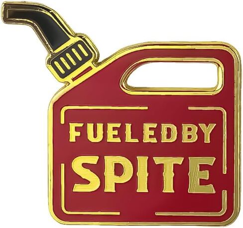 Fueled By Spite Sarcastic Red Gasoline Can Enamel Pin, Motivational Spite Humor Pin Brooch For Sassy Sarcastic Friend, Funny Dark Mechanic Humor Brooch Badge For Automotive Fans, Funny Garage Joke Lapel Badges, Car Enthusiast Gift, Snarky Gas Can Accessor in Kuwait