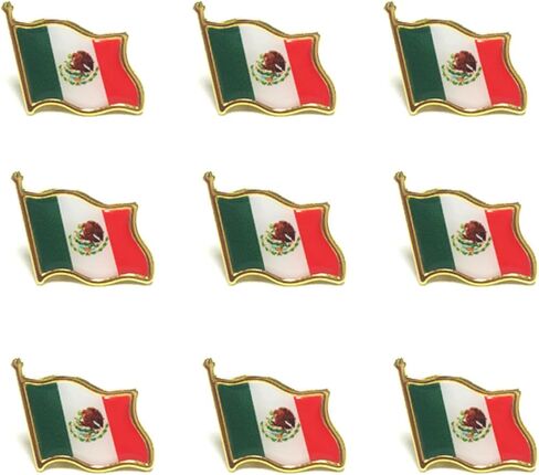 المكسيك العلم دبوس المكسيكي العلم التلبيب دبوس بانديرا دي المكسيك دبابيس للرجال الوطنية المكسيكي دبابيس لبدلة قبعة قميص سترة الملحقات in Kuwait