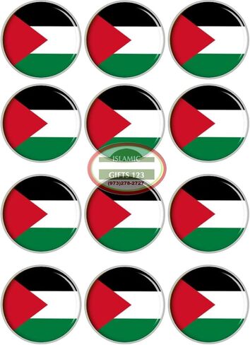 Palestine Flag Lapel Pins Bulk – Small Palestinian Flag Badge for Suit Jacket, Hat, Backpack – Enamel Pins for Events, Gifts, Awareness & Support in Saudi Arabia