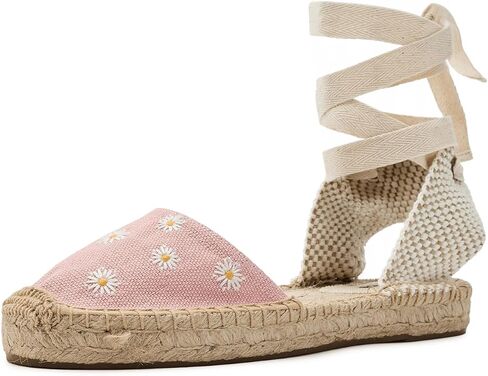 Soludos Daisies Lauren Lace-up Espadrille in Saudi Arabia
