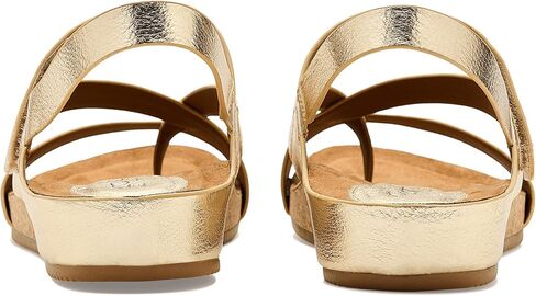 EuroSoft Women's Gianetta Flat Sandal, Gold 1, 9 in Kuwait
