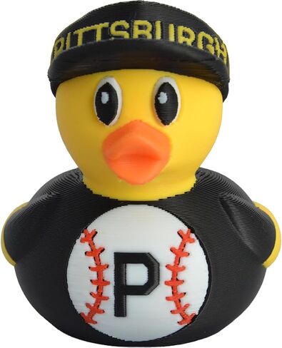 Pittsburgh Baseball Duck/Hoist The Cone/Black, Gold, & Orange Hard Plastic Figure in Saudi Arabia